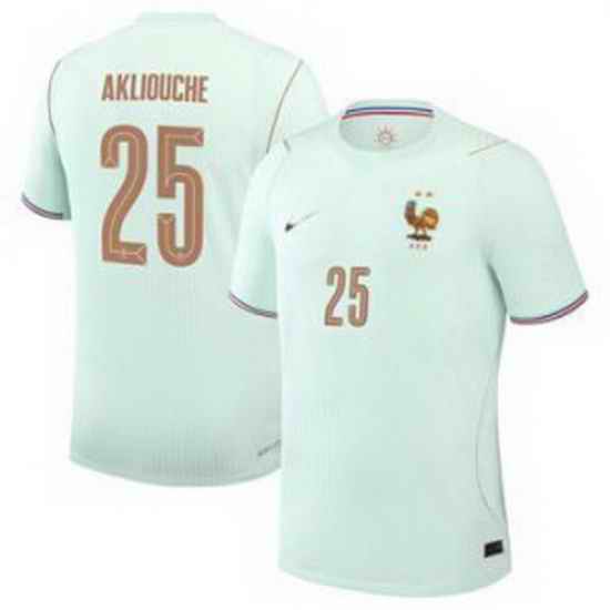 Men 25Maghnes Akliouche France Jersey   1